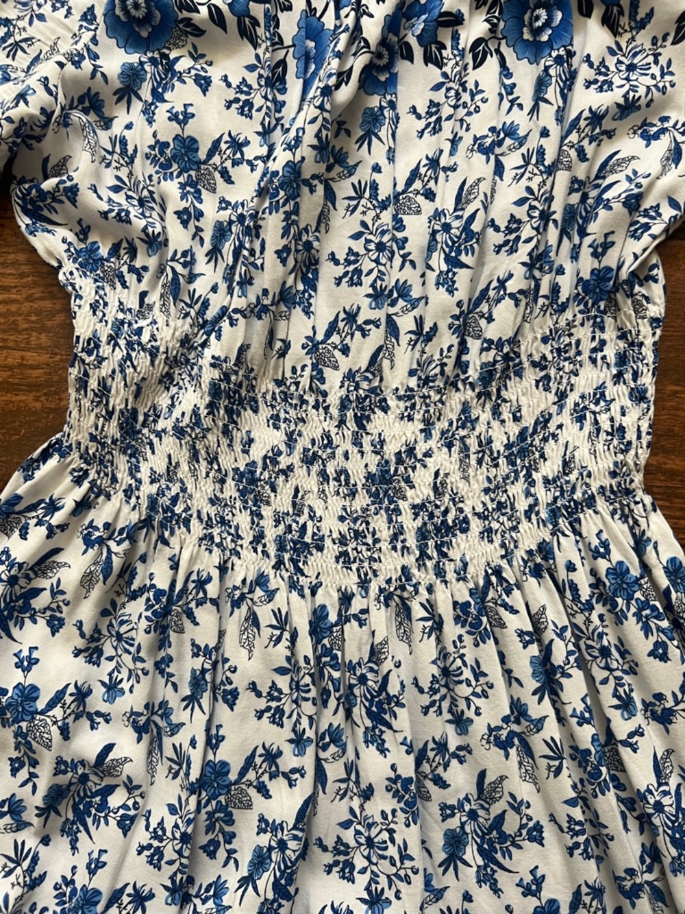 Kindred Blue and White Floral Maxi Dress - Picture 6 of 7